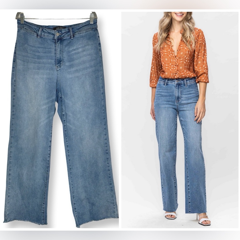 Judy Blue Wide Leg Flare Jeans